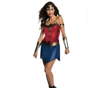Wonder Woman Costume dress NEW Halloween cosplay S 6-10 M 10-14 DC Comics